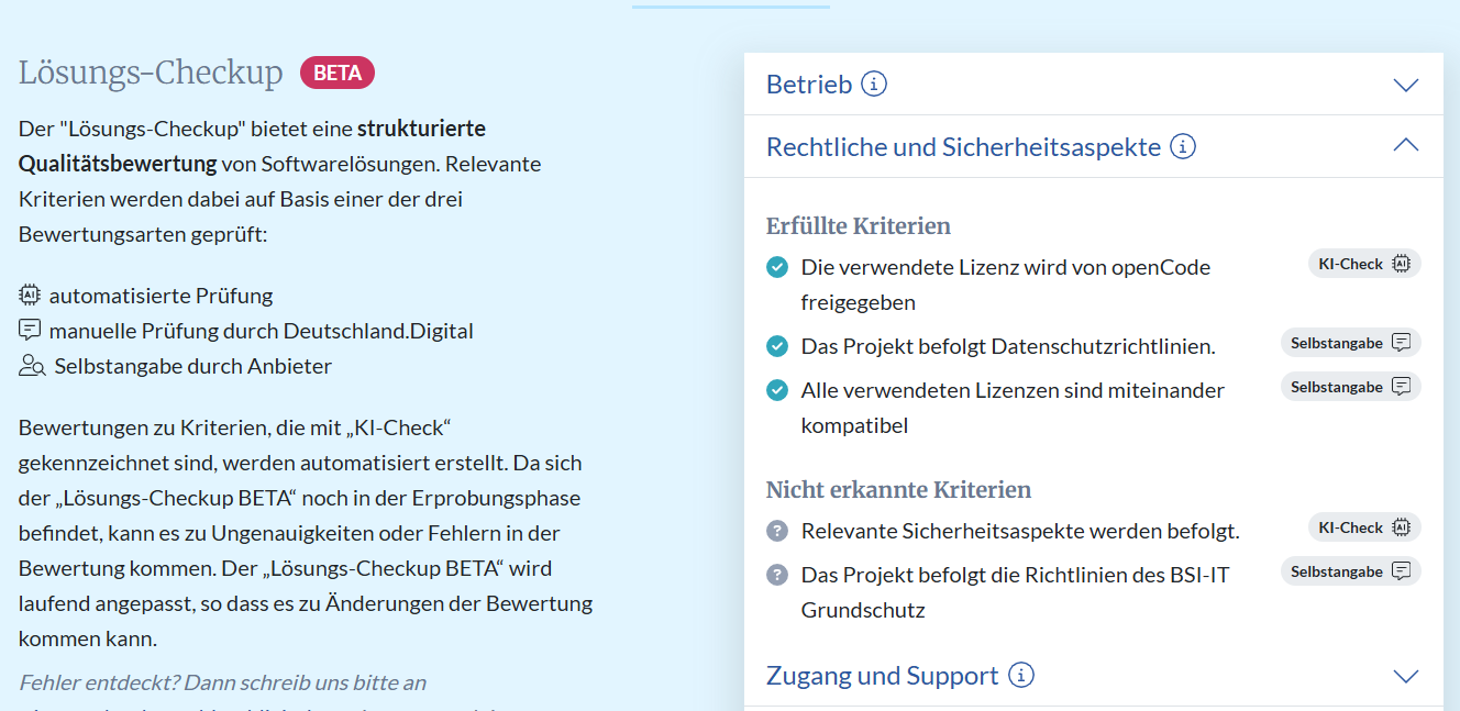 KI Bewertung Marktplatz Release 2.0
