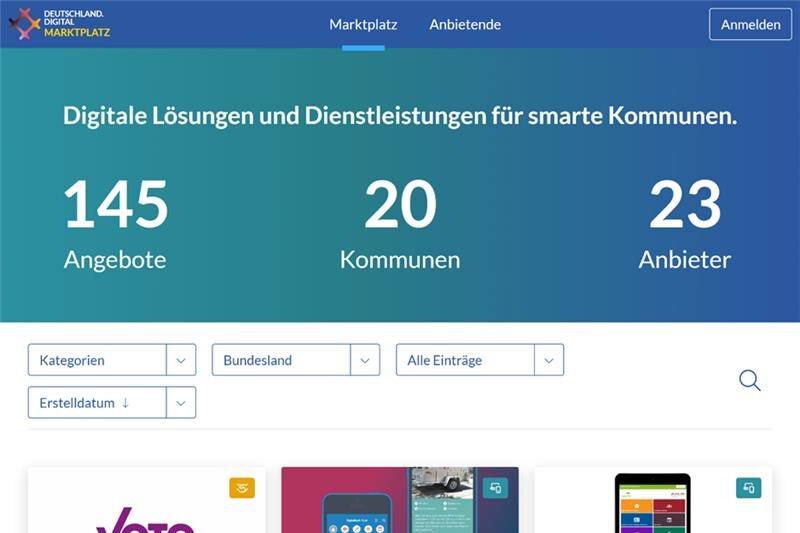 Vorschau Marktplatz Release 3.0