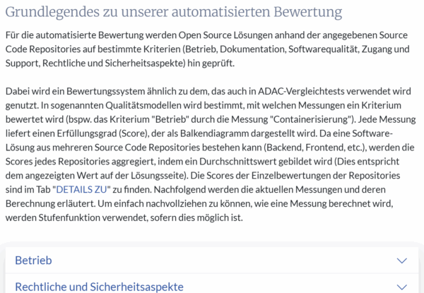 Informationen zur automatisierten Bewertung