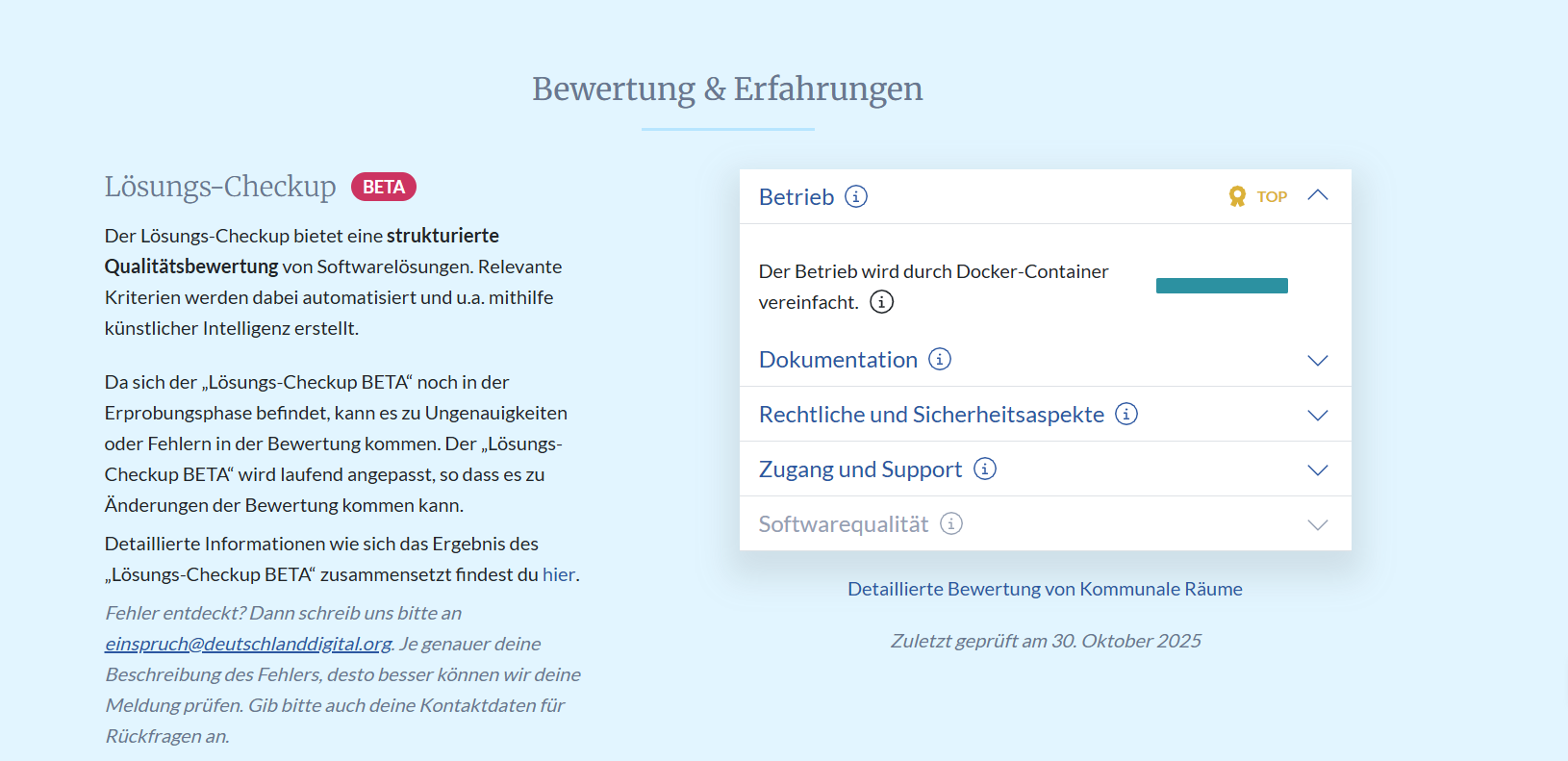 Vorschau einer TOP Bewertung